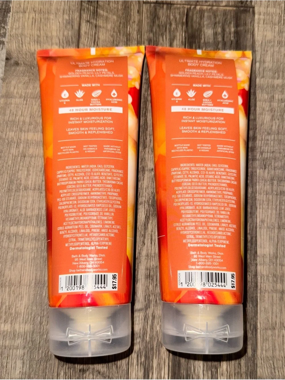 Bath & Body Works Cashmere Glow Body Cream - Orange, Purple